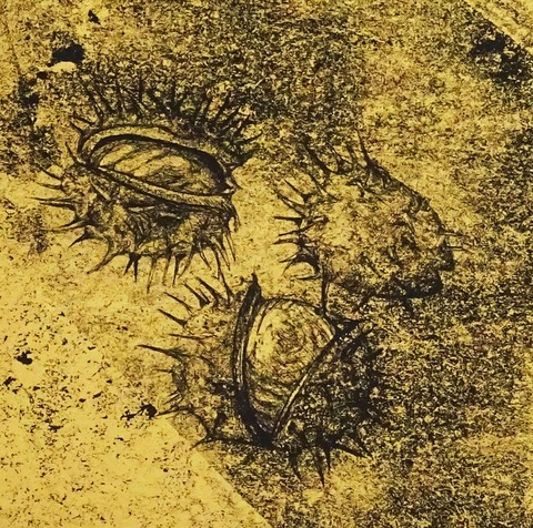 Autumns bounty Verre Églomisé