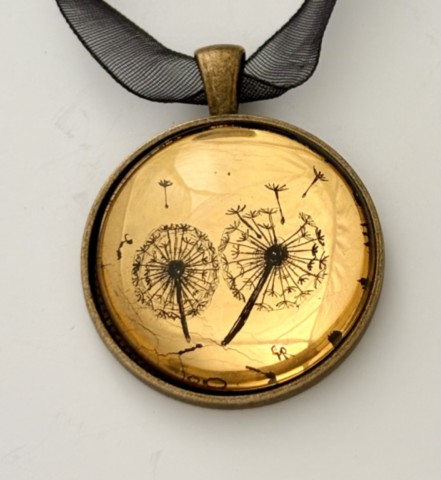 Gold leaf Dandelion Clock