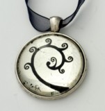 white gold leaf Koru