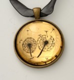 Gold leaf Dandelion Clock